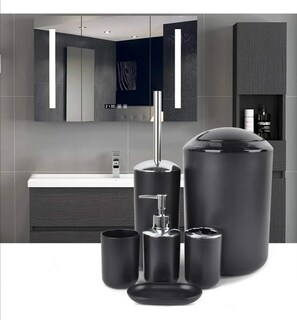 Foto 2 | Foto 2 | Juego De Accesorios De Baño De 6 Piezas Xtellar Modelo Negro
