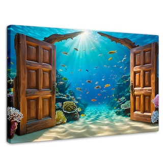 Foto 1 | Foto 1 | Cuadro Decorativo Para Sala Canvas Luz De Mar Abierto 90x60