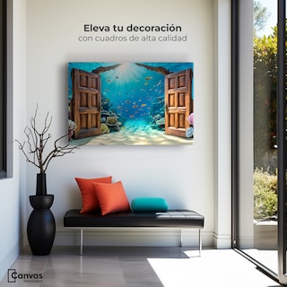 Foto 3 | Foto 3 | Cuadro Decorativo Para Sala Canvas Luz De Mar Abierto 90x60