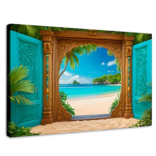 Foto 1 | Foto 1 | Cuadro Decorativo Para Sala Canvas Costa Azul Secreta 90x60