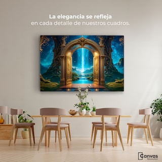 Foto 2 | Foto 2 | Cuadro Decorativo Para Sala Canvas Catarata Sagrada 90x60