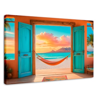 Foto 1 | Foto 1 | Cuadro Decorativo Para Sala Canvas Costa De Ensueño 90x60