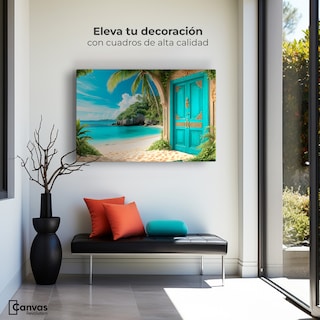 Foto 2 | Foto 3 | Cuadro Decorativo Para Sala Canvas Ruta Del Mar 90x60