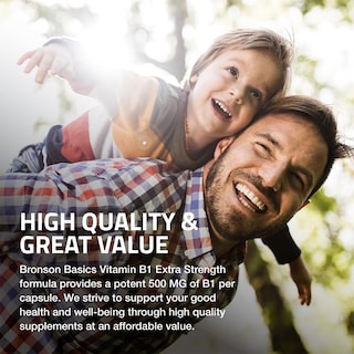 Foto 4 | Foto 4 | Vitamina B1 Bronson Extra Strength 500 Mg 120 Cápsulas Sin Ogm