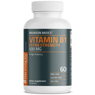 Foto 1 | Foto 1 | Vitamina B1 Bronson Extra Strength 500 Mg 60 Cápsulas Sin Ogm