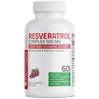 Foto 5 | Foto 5 | Complemento Alimenticio Bronson Resveratrol 500mg 60 Cápsulas Naturales