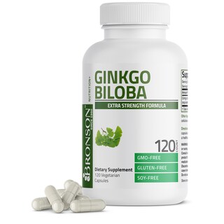 Foto 1 | Foto 1 | Suplemento Bronson Ginkgo Biloba Extra 500 Mg 120 Cápsulas Libre De Transgénico