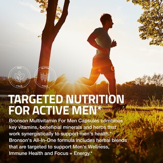 Foto 5 | Foto 5 | Multivitamínico Bronson Para Hombre 60 Cápsulas Fórmula Diaria Sin Ogm Y Gluten