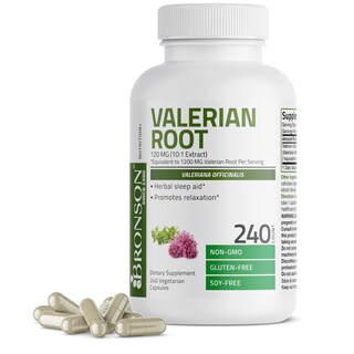 Foto 1 | Foto 1 | Cápsulas De Raíz De Valeriana Bronson Veganas 240 Piezas 1200 Mg
