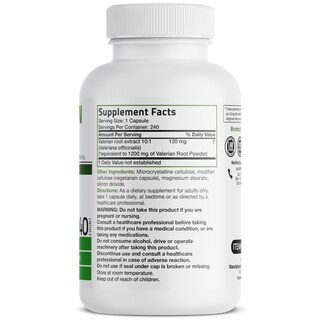 Foto 2 | Foto 2 | Cápsulas De Raíz De Valeriana Bronson Veganas 240 Piezas 1200 Mg