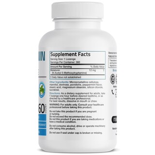 Foto 2 | Foto 2 | Pastillas De Melatonina Bronson 12 Mg De Disolución Rápida 360 Piezas