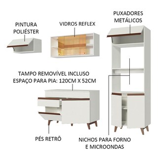 Foto 4 | Foto 4 | Cocina Integral Completa Modular Madesa Reims 260cm Color Blanco 07