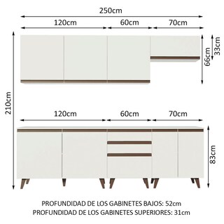 Foto 3 | Foto 3 | Cocina Integral Completa Modular Madesa Reims 250cm Bb 11