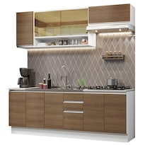 Cocina Integral Completa Modular Madesa Glamy 240cm Bm 1