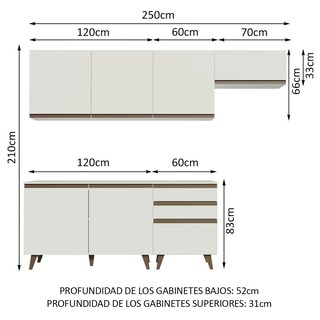 Foto 3 | Foto 3 | Cocina Integral Completa Modular Madesa Reims 250cm Bb 06