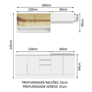 Foto 3 | Foto 3 | Cocina Integral Completa Modular Madesa Glamy 200cm Sin Encimera Color Blanco 10