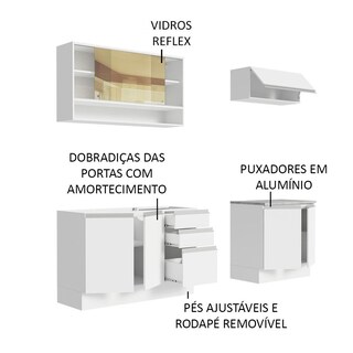 Foto 4 | Foto 4 | Cocina Integral Completa Modular Madesa Glamy 200cm Sin Encimera Color Blanco 10