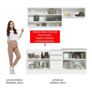 Foto 5 | Foto 5 | Cocina Integral Completa Modular Madesa Glamy 200cm Sin Encimera Color Blanco 10