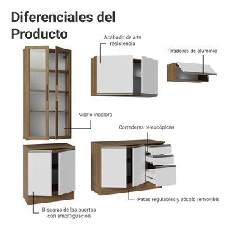 Foto 4 | Foto 4 | Cocina Integral Completa Modular Madesa Glamy 270cm Mb 1