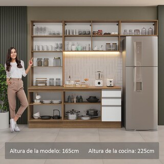 Foto 5 | Foto 5 | Cocina Integral Completa Modular Madesa Glamy 270cm Mb 1