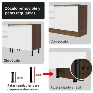 Foto 8 | Foto 8 | Cocina Integral Completa Modular Madesa Glamy 270cm Mb 1