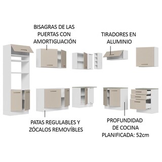 Foto 4 | Foto 4 | Cocina Integral Completa Modular Madesa Agata 479cm Bc