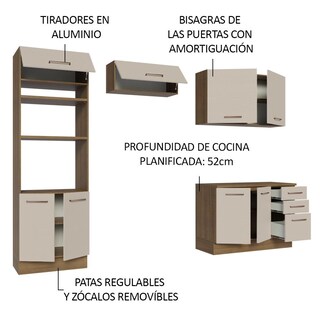 Foto 5 | Foto 5 | Cocina Integral Completa Modular Madesa Agata 270cm Mc 07