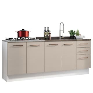Foto 1 | Foto 1 | Mueble De Cocina 200cm Con Tarja Agata Blanco/crema