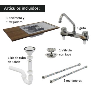 Foto 6 | Foto 6 | Cocina Integral Con Acessorios 240cm Glamy Marrón/blanco