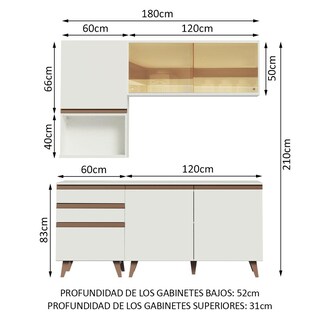 Foto 3 | Foto 3 | Cocina Integral Completa Modular Madesa Reims 180cm Bb 04