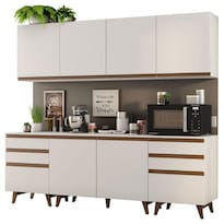 Cocina Integral Completa Modular Madesa Reims 240cm Blanco 10