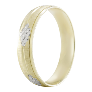 Foto 2 | Foto 2 | Argolla De Matrimonio Fonelli Oro Amarillo Y Blanco 10k 4mm Bicolor Elegante-4.5
