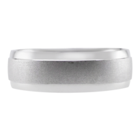 Anillo De Matrimonio Fonelli A14-b102466 Oro Blanco 14k 6mm Comfort Fit-4.5