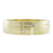 Anillo De Matrimonio Fonelli Ar14-47696m Oro Amarillo 14k 6mm Con Zirconias-5