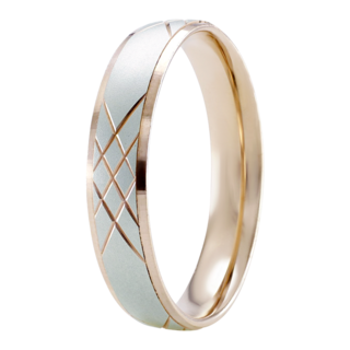 Foto 2 | Foto 2 | Anillo De Matrimonio Fonelli A14-r100554 Oro Rosa Y Blanco 14k 4mm Comfort Bicolor-6