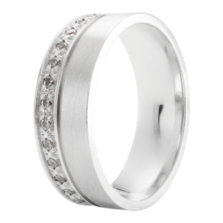 Foto 2 | Foto 2 | Anillo De Matrimonio Fonelli Ar14-b25726 Oro Blanco 14k 6mm Con Zirconias-4