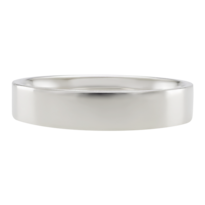 Anillo De Matrimonio Fonelli Ar14-b92534 Oro Blanco 14k 4mm Confort-7.5