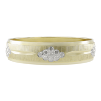Argolla De Matrimonio Fonelli Oro Amarillo Y Blanco 10k 4mm Bicolor Elegante-12