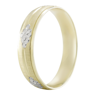 Foto 2 | Foto 2 | Argolla De Matrimonio Fonelli Oro Amarillo Y Blanco 10k 4mm Bicolor Elegante-12