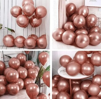 Foto 3 | Foto 3 | Globos De Látex Metálico Xtellar 12 Pulgadas Pack 50 Piezas Rosa