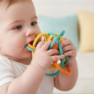 Foto 8 | Foto 8 | Juguete Mordedera Para Bebé Elástico Silicona Suave Multicolor