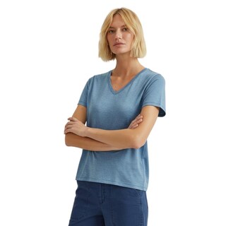 Foto 2 | Foto 2 | Blusa Eddie Bauer Reso Stretch Cuello V Para Mujer Azul