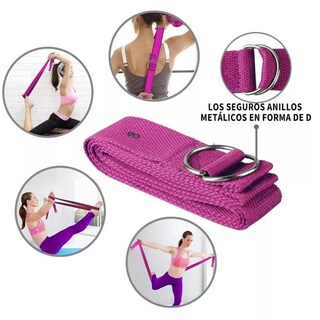 Foto 2 | Foto 2 | Kit Ejercicio Pelota Pilates Bloques Yoga Bandas Resistencia Eo Safe Imports Esi-13978-1 Rosa