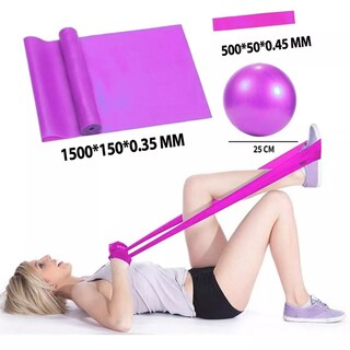 Foto 3 | Foto 3 | Kit Ejercicio Pelota Pilates Bloques Yoga Bandas Resistencia Eo Safe Imports Esi-13978-1 Rosa