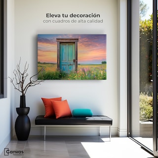 Foto 3 | Foto 3 | Cuadro Decorativo Para Sala Canvas Puerta Campestre 90x60