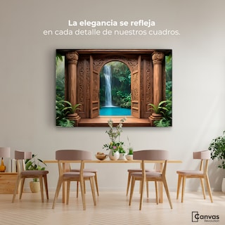 Foto 2 | Foto 2 | Cuadro Decorativo Para Sala Canvas Eco De La Cascada 90x60