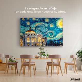 Foto 2 | Foto 2 | Cuadro Decorativo México Canvas Bellas De Noche 90x60