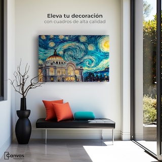 Foto 3 | Foto 3 | Cuadro Decorativo México Canvas Bellas De Noche 90x60