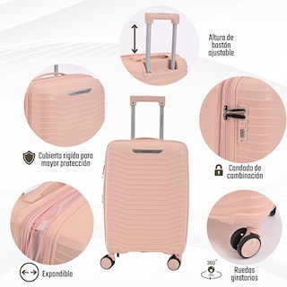 Foto 2 | Foto 2 | Maleta Us Urban de Mano Rígida Rosa