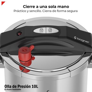 Foto 7 | Foto 7 | Olla de Presión 10 Litros Acero Inox 304 Bogner Bpc10n